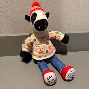 Chick-fil-A Christmas 2024 Plush Cow Doll Toy Chikin 7" LIMITED EDITION Holiday